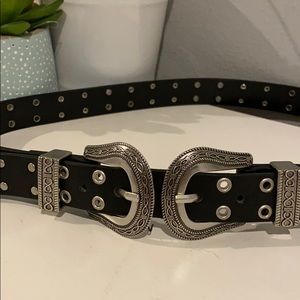 Double Buckle Western Belt